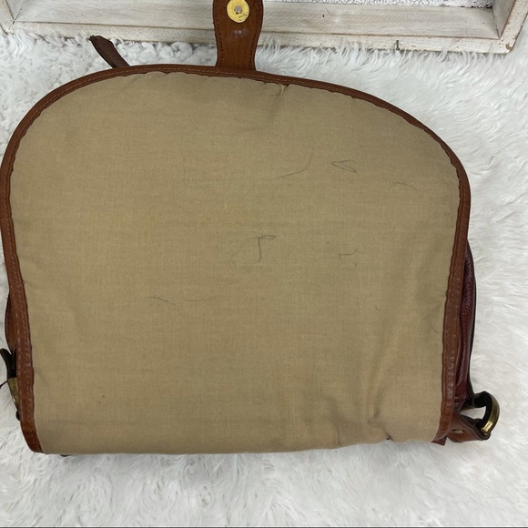 Stone Mountain Leather Brown Saddle Bag EUC - Picture 12 of 16